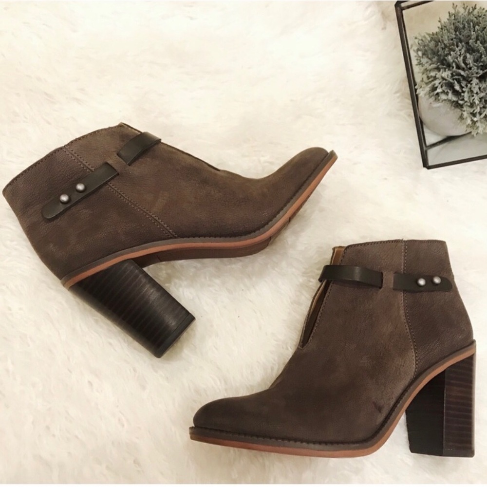 FRANCO SARTO BROWN BOOTIE ANKLE BOOTS SIZE 7